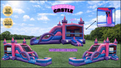 3 1770178247 Princess Castle Bounce House w/ Slide