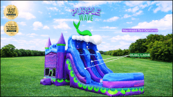5 1770246332 Purple wave bounce house w/ slide